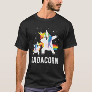 Dabbing Dadacorn Unicorn for Dad and Kid T-Shirt