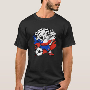 Dabbing Dalmatian Chile Soccer Fans Jersey Chilean T-Shirt