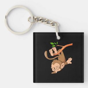 Dabbing Dance Monkey Keychain