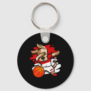 Dabbing Dog Indonesia Sketll Fans Jersey Indonesia Keychain