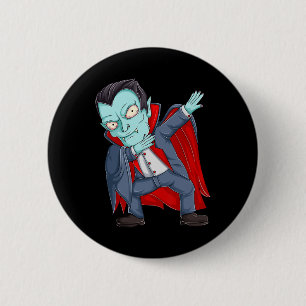 Dabbing Dracula Vampire Shirts Toddler Halloween B 2 Inch Round Button