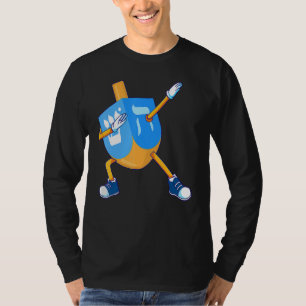 Dabbing Dreidel Hanukkah Dancing Chanukah Kids Gir T-Shirt