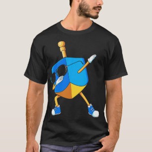 Dabbing Dreidel Hanukkah Dancing Chanukah Kids Gir T-Shirt