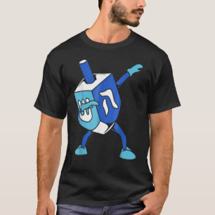 Dabbing Dreidel Hanukkah For Boys Girls Kids T-Shirt