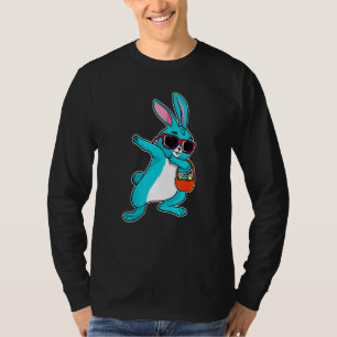 Dabbing Easter Bunny Boy Dab Easter Day Basket Stu T-Shirt