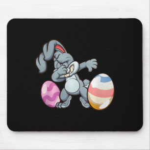 Dabbing Easter Bunny Premium Tri-blend  Mouse Pad