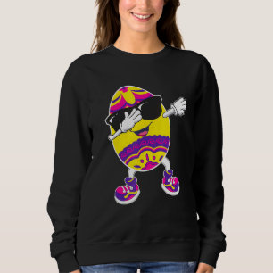Dabbing Easter Egg Boys Kids Girls Hunter Hunting Sweatshirt