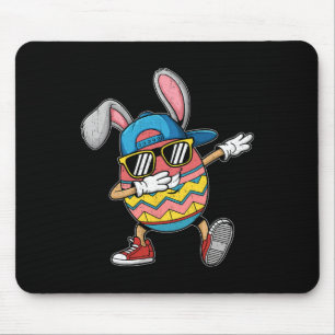 Dabbing Easter Egg Bunny Cute Dab Dance Boys Kids Mouse Pad