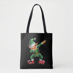 Dabbing Elf Costume Christmas Squad Xmas Tote Bag