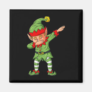 Dabbing Elf Family Matching Christmas Boys Girls K Magnet