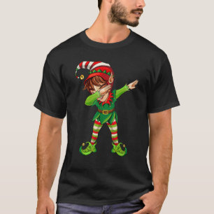 Dabbing Elf Matching Family Christmas Party Boys G T-Shirt