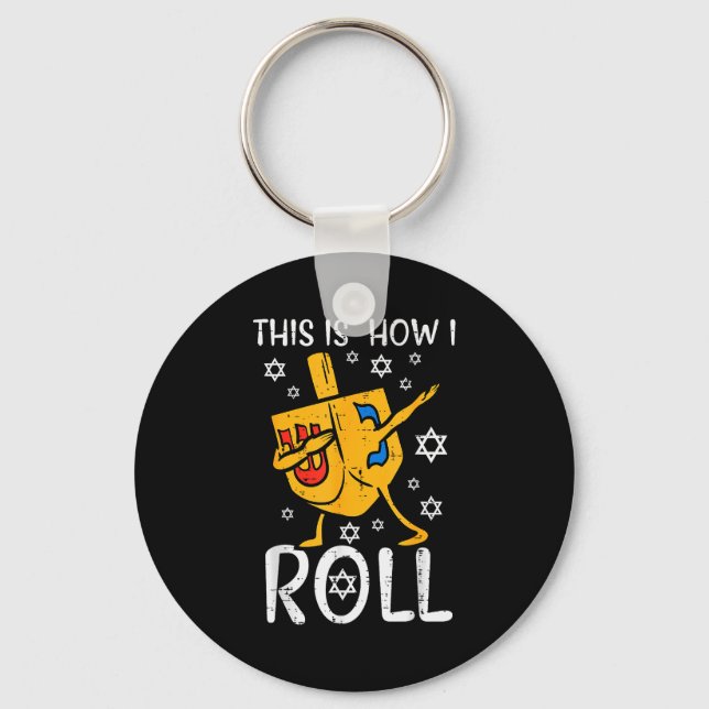 Dabbing Elf Squad Christmas Matching Family Men Bo Keychain (Front)