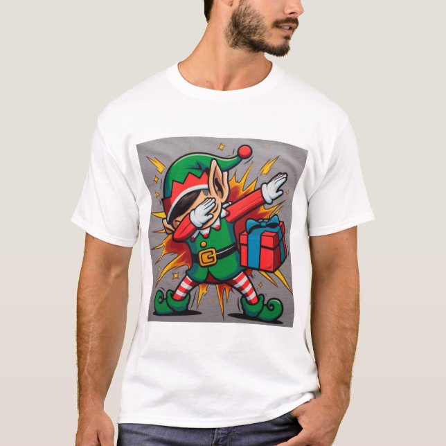 Dabbing Elf T-Shirt (Front)