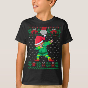 Dabbing Elf Ugly Christmas Sweater Matching Family