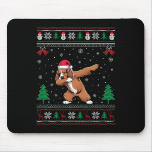 Dabbing Er Spaniel Dog Santa Hat Boys Girls Christ Mouse Pad
