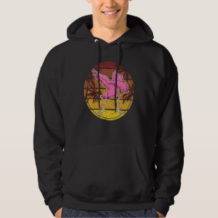 Dabbing Flamingo For Men Women Kids Animal Retro Hoodie