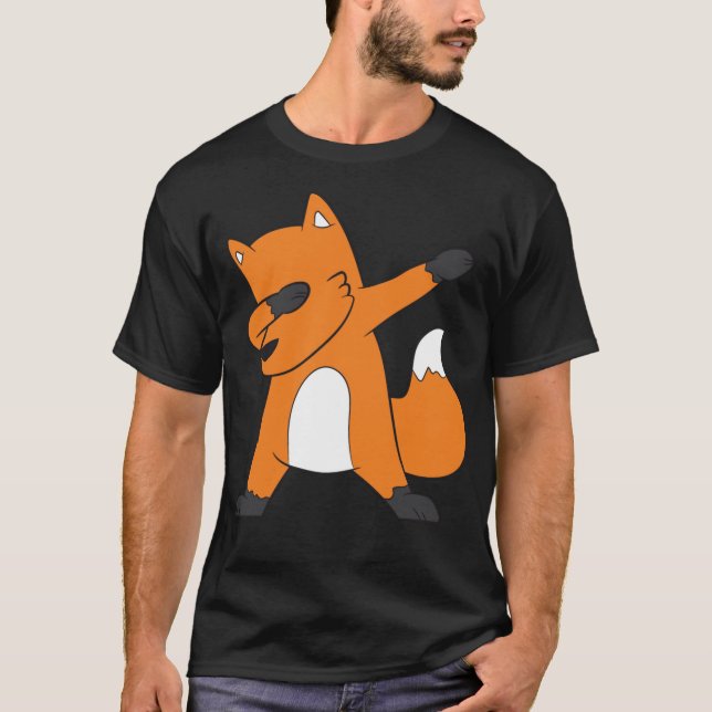 Dabbing Fox Funny Fox Dab T-Shirt (Front)
