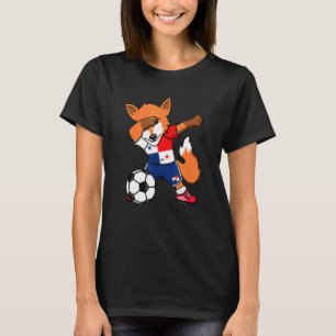 Dabbing Fox Panama Soccer Fans Jersey Panamanian F T-Shirt