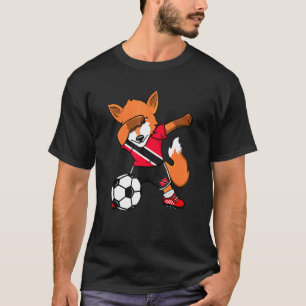 Dabbing Fox Trinidad And Tobago Soccer Fans Jersey T-Shirt