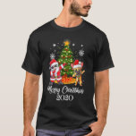 Dabbing French Bulldog Santa Christmas T-Shirt<br><div class="desc">Dabbing French Bulldog Santa Christmas</div>