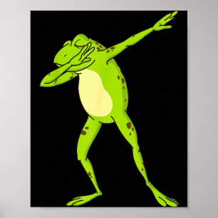 Dabbing Frog For Kids-boys &amp; Girls Funny Anima Poster
