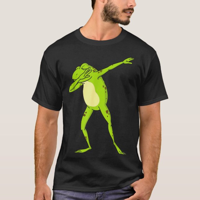 Dabbing Frog For Kids-boys &amp; Girls Funny Anima T-Shirt (Front)