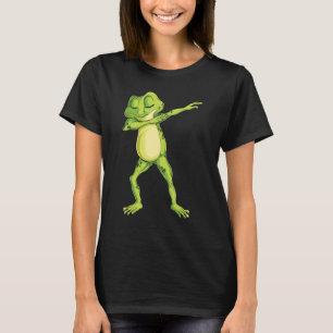 Dabbing Frog Water Animal Amphibians Teen Girls W T-Shirt