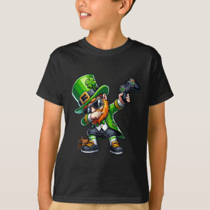 Dabbing Gamer Leprechaun Dab Dance St Pattys St Pa T-Shirt