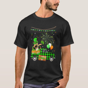 Dabbing German Shepherd Dog  Shamrock St Patrick's T-Shirt