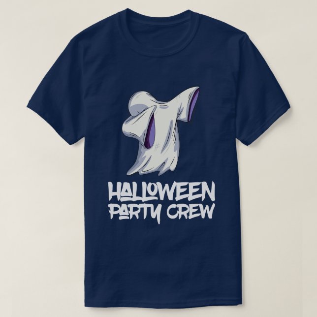 Dabbing Ghost Halloween Matching Costume T-Shirt (Design Front)