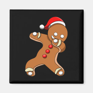 Dabbing Gingerbread Man Xmas Summer Boy Christmas Magnet