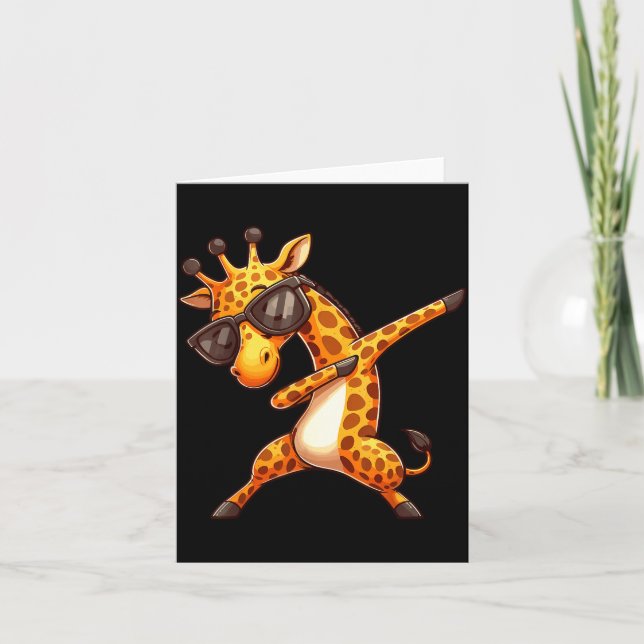 Dabbing Giraffe  Card (Front)