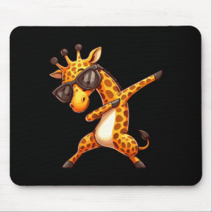 Dabbing Giraffe Mouse Pad