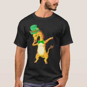 dabbing giraffe st patricks day T-Shirt