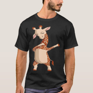 Dabbing Giraffe Zookeeper Safari Animal Men Women T-Shirt