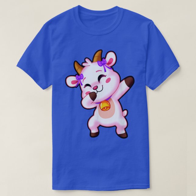 Dabbing Goat Lover Dab Dance Animal Farmer Ranch F T-Shirt (Design Front)