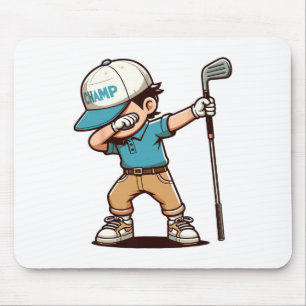 Dabbing Golf Player  Mouse Pad