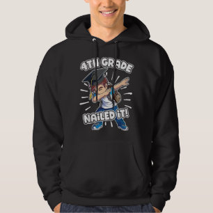 Dabbing Graduation Boy 4th Grade Class Of 2021 Nai Hoodie