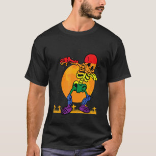 Dabbing Halloween Boys Skeleton Autism T-Shirt