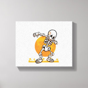 Dabbing Halloween Pug Dog Canvas Print