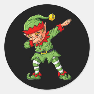 Dabbing Halloween Skeleton Zombie Scary Pumpkin Va Classic Round Sticker