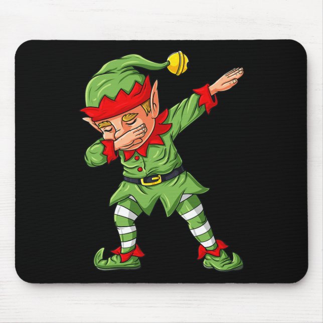 Dabbing Halloween Skeleton Zombie Scary Pumpkin Va Mouse Pad (Front)