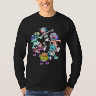 Dabbing Halloween Zombie Monsters T-Shirt