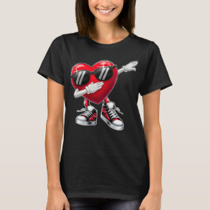 Dabbing Heart Cool Love Valentine T-Shirt