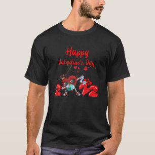 Dabbing Heart In A Mask Happy Valentines Day 2022 T-Shirt