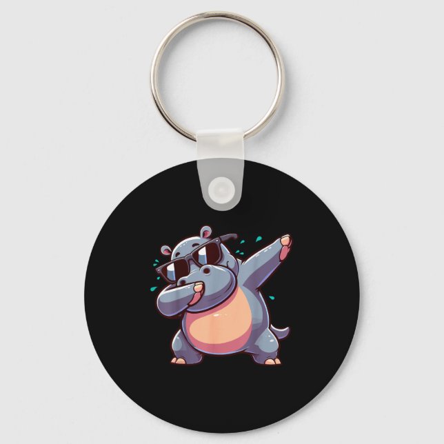 Dabbing Hip  Keychain (Front)