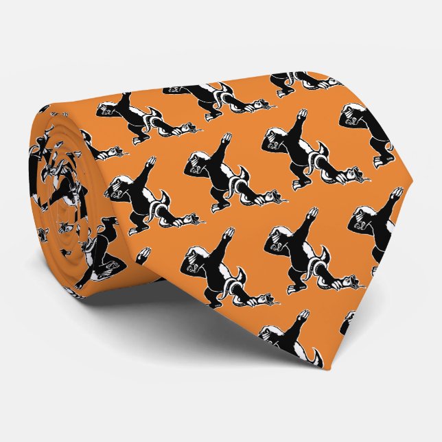 Dabbing Honey badger Tie (Rolled)