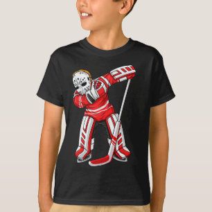 Dabbing Ice Hockey Player Funny Boys Girls Kids Da T-Shirt
