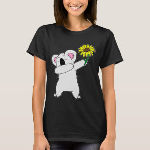 Dabbing Koala Bear Sunflower Autism Awareness T-Shirt