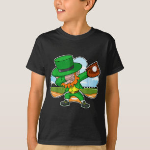 Dabbing Leprechaun Baseball St Patricks Day Irish  T-Shirt